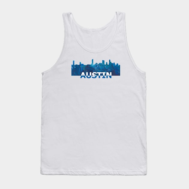 Austin Skyline Tank Top by artshop77